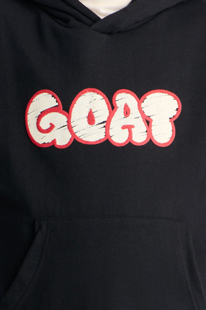 Mini GOAT Pullover Hoodie - Black