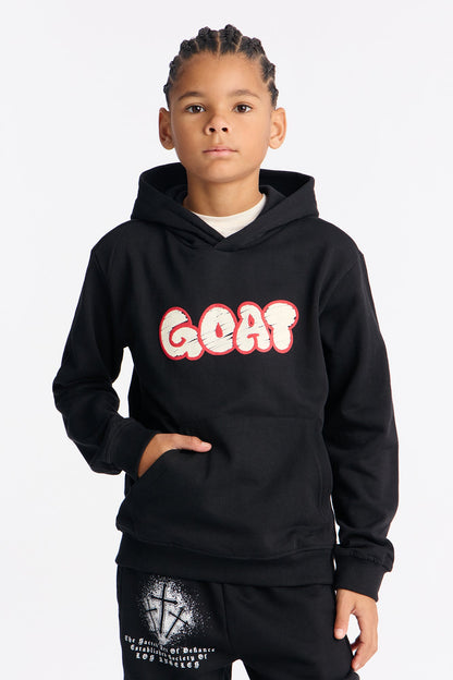 Mini GOAT Pullover Hoodie - Black