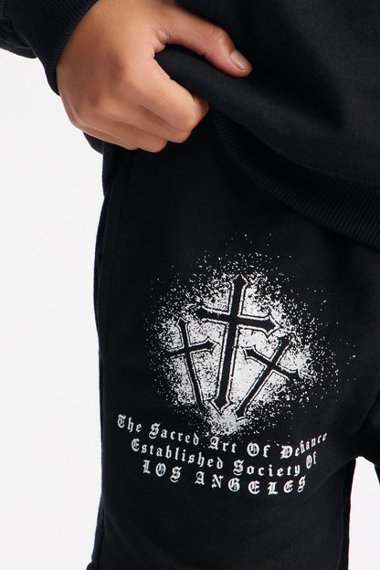 Mini Sacred Los Angeles Jogger Pants - Black