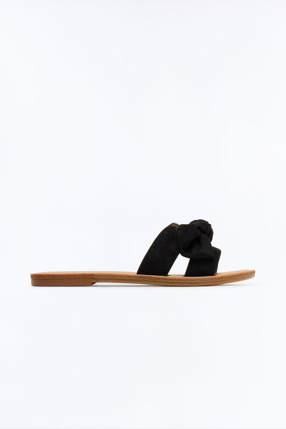 Rachel Bow Sandals - Black