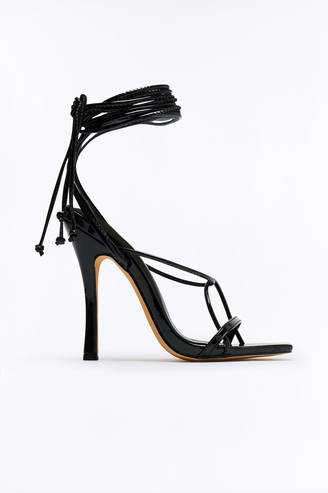 Stylish Moment Strappy Heeled Sandals - Black
