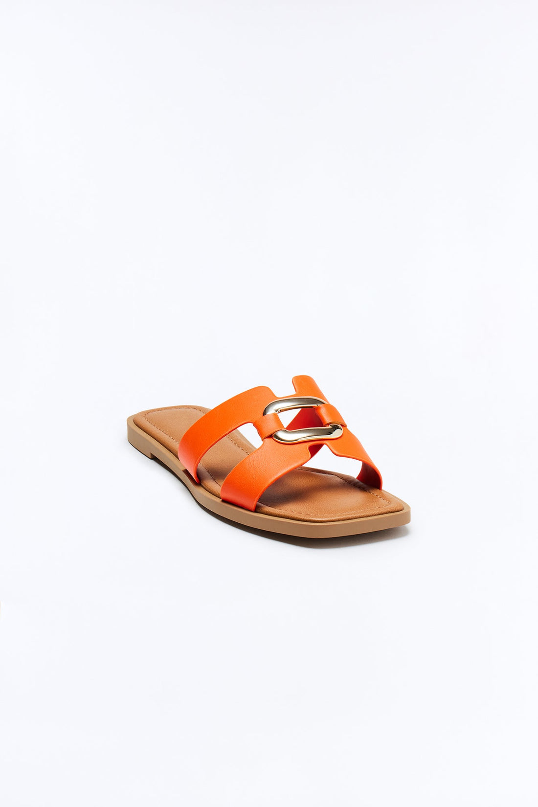 Jeanine Flat Sandals - Orange