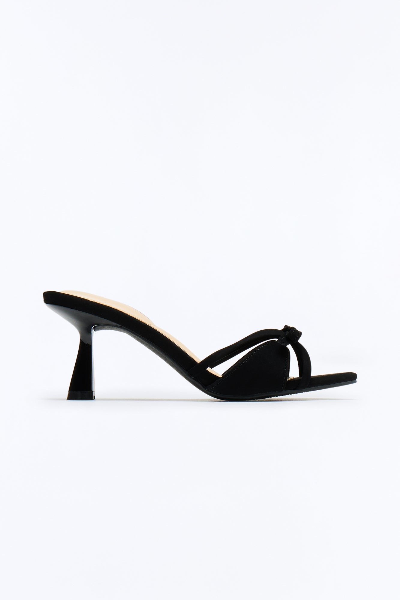 Kinny Bow Mules - Black