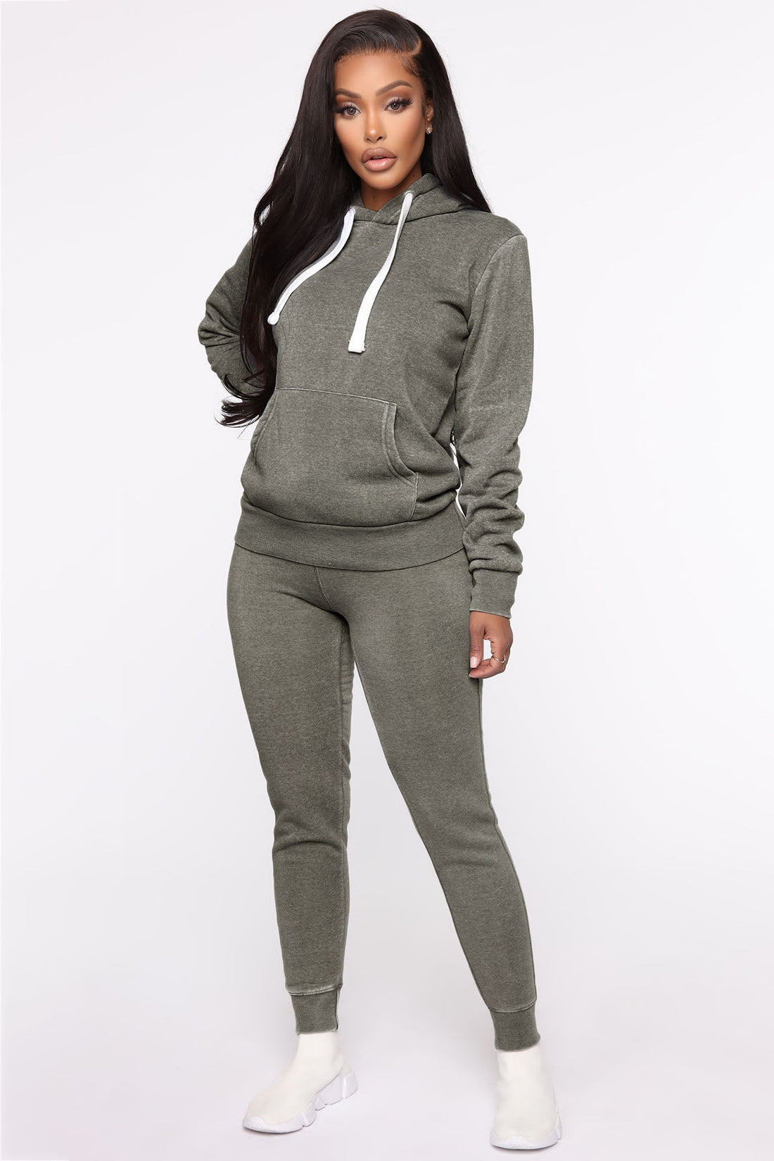 Sweet Dreams Mineral Wash Hoodie - Heather Grey