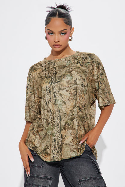 Set Free Camo Oversized Tee - Camouflage