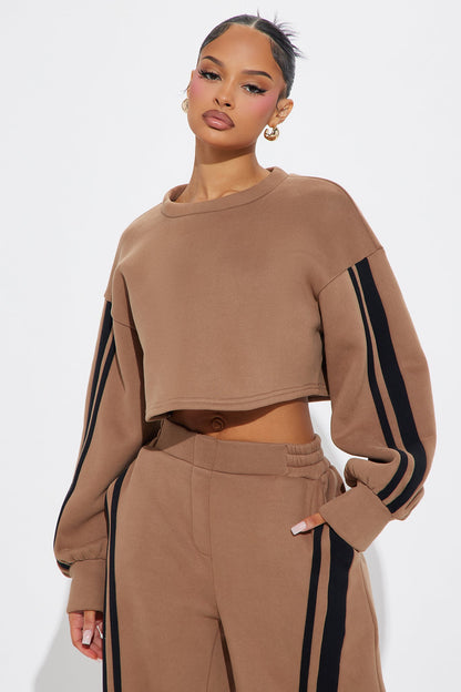 Willow Fleece Pant Set - Brown