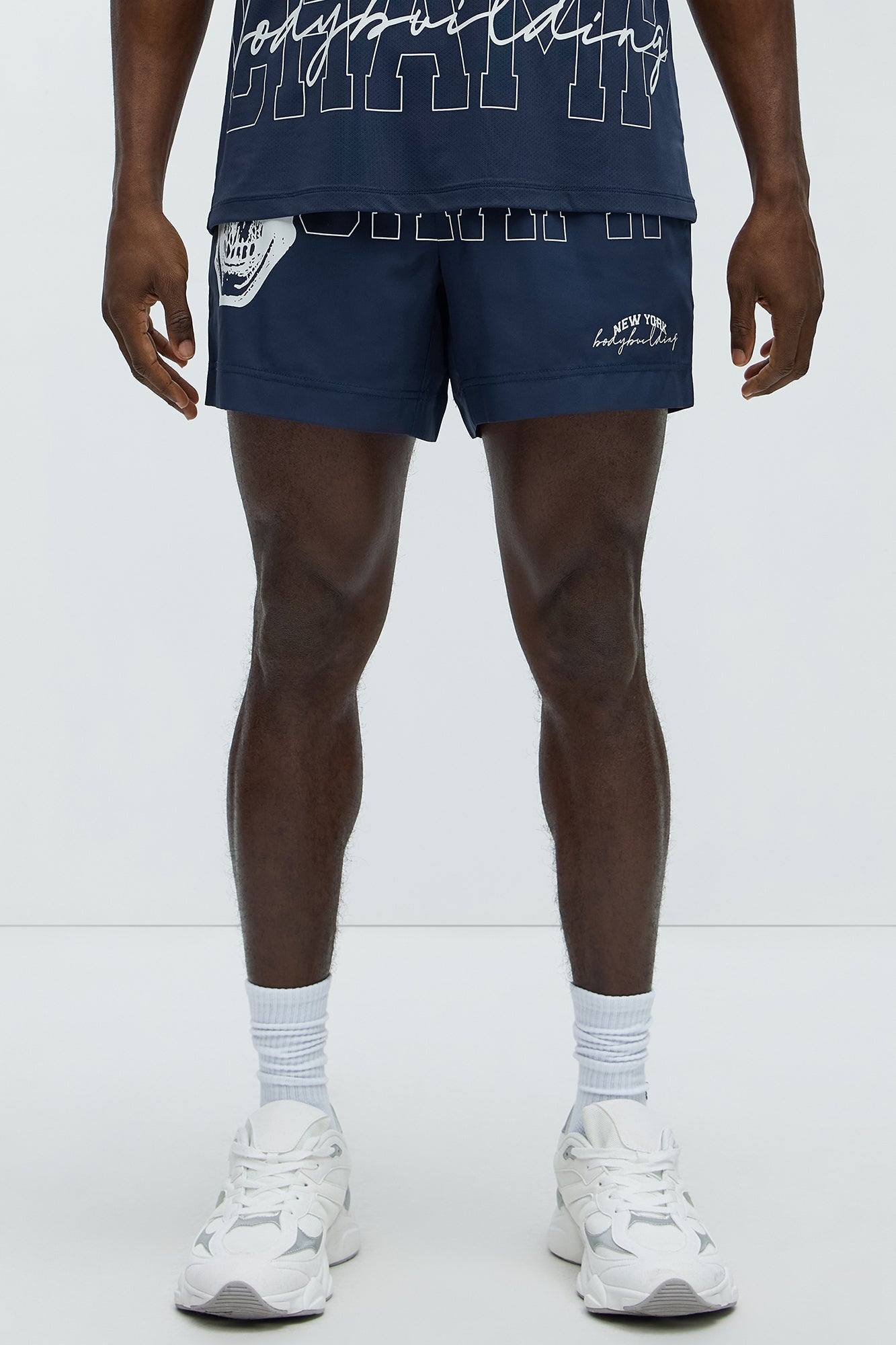 NY Champ Active Mid Short - Navy