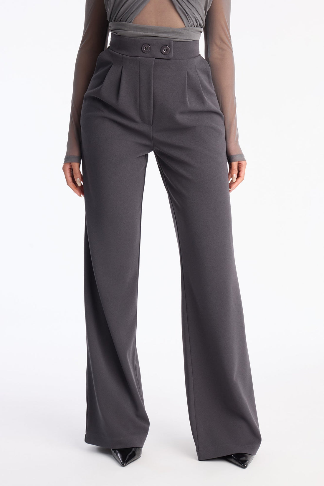 Feeling Focused Trouser - Charcoal