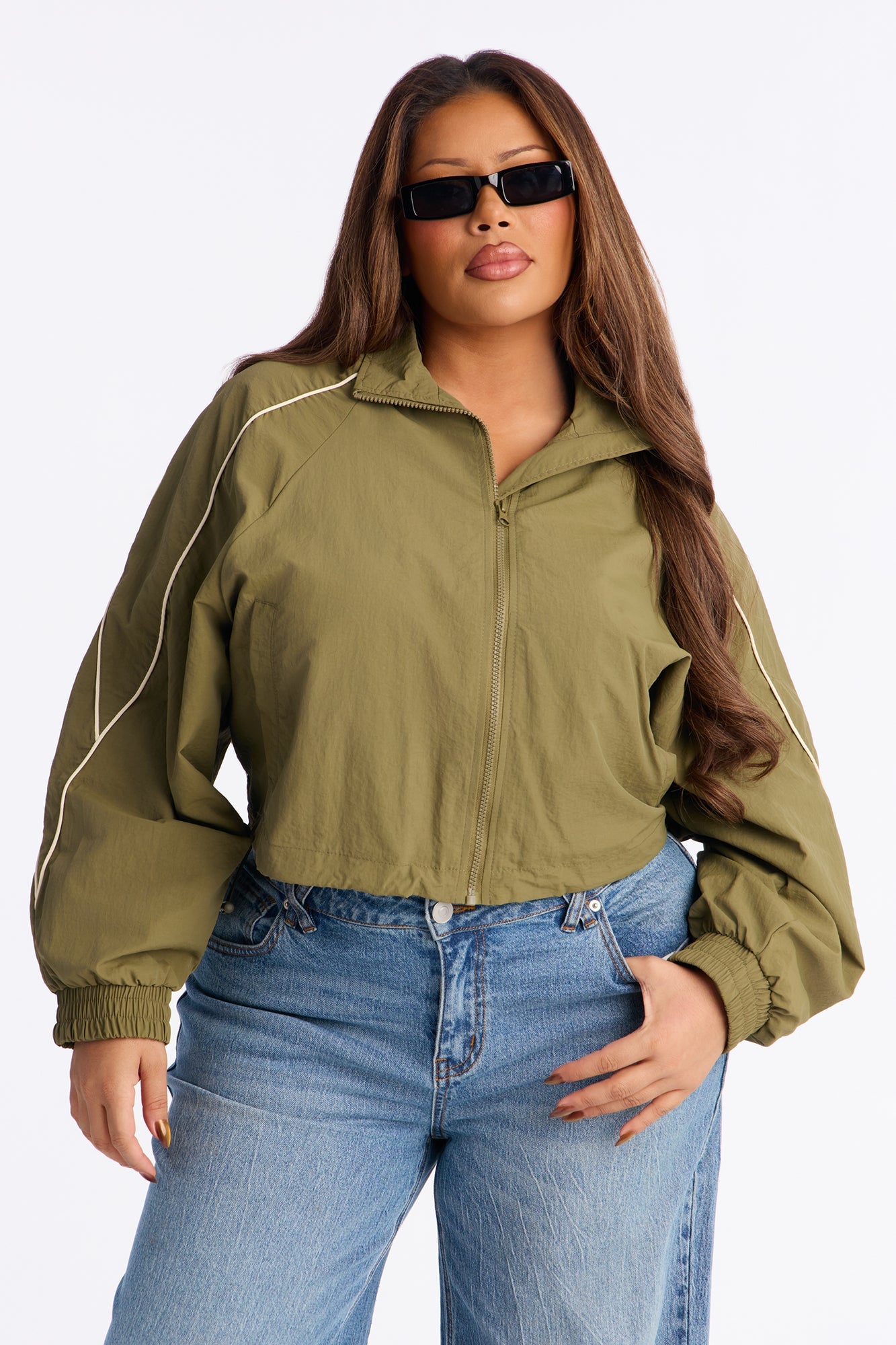 Keep Your Cool Windbreaker - Olive