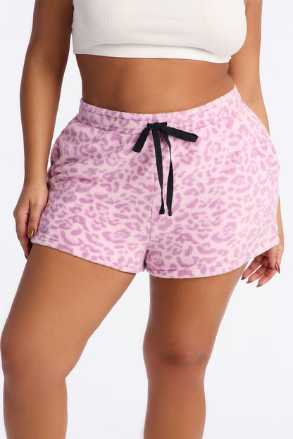 Spotted You Plush PJ Shorts - Pink