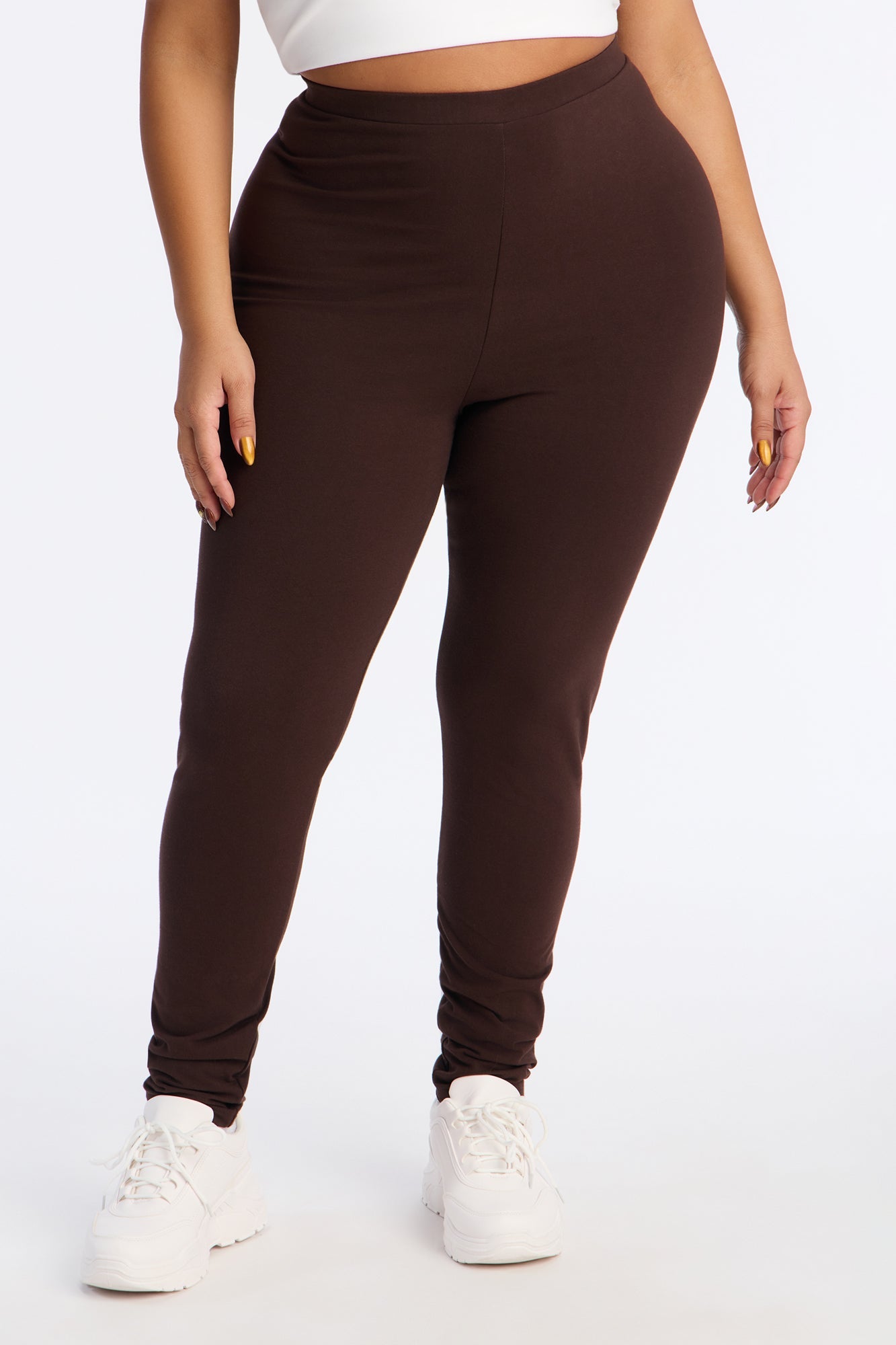 Quinn High Rise Everyday Cotton Legging 29″ - Chocolate