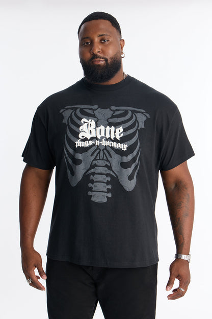 Bone Thugs N Harmony Rib Cage Short Sleeve Shirt - Black