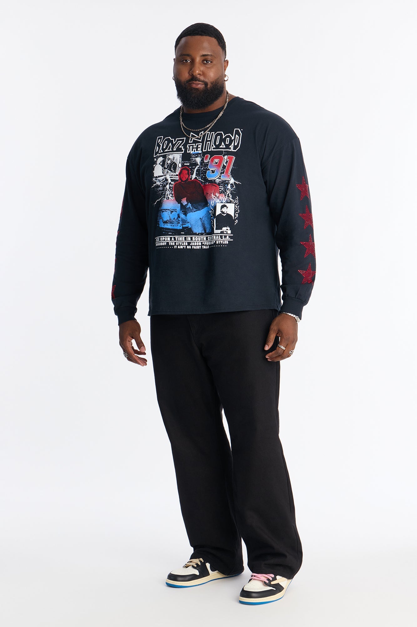 Boyz N The Hood Once Upon A Time Long Sleeve Tee - Black