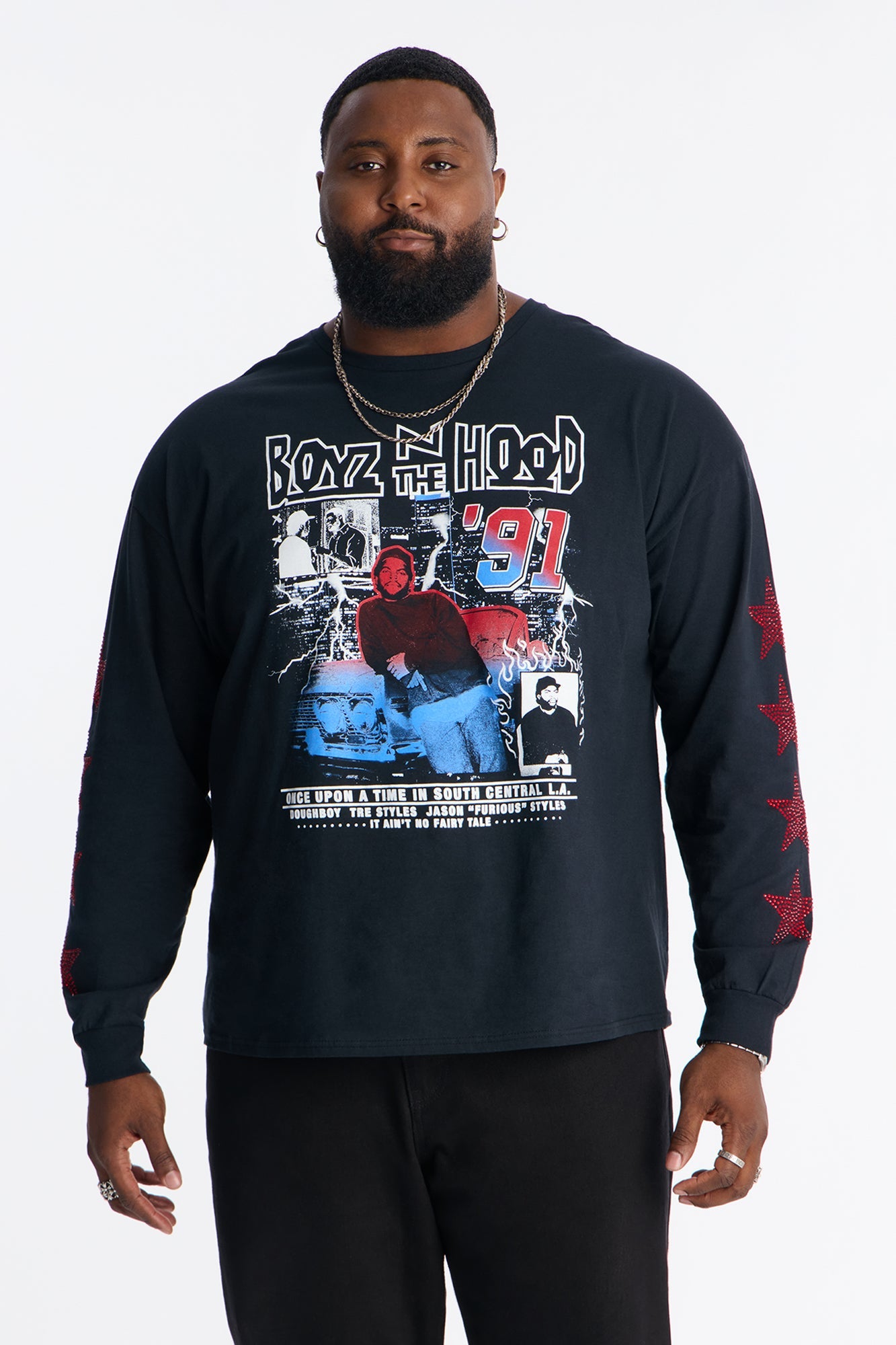 Boyz N The Hood Once Upon A Time Long Sleeve Tee - Black