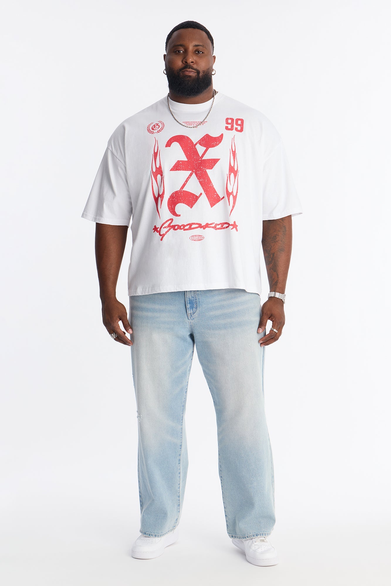 Goodkid Boxy Short Sleeve Tee - White