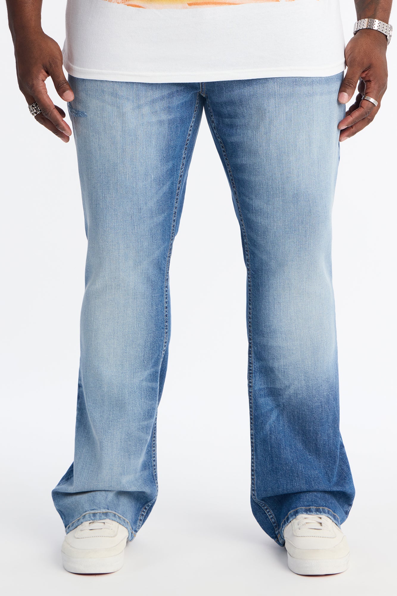 Stacked Skinny Flare Wasco Jean - Medium Wash