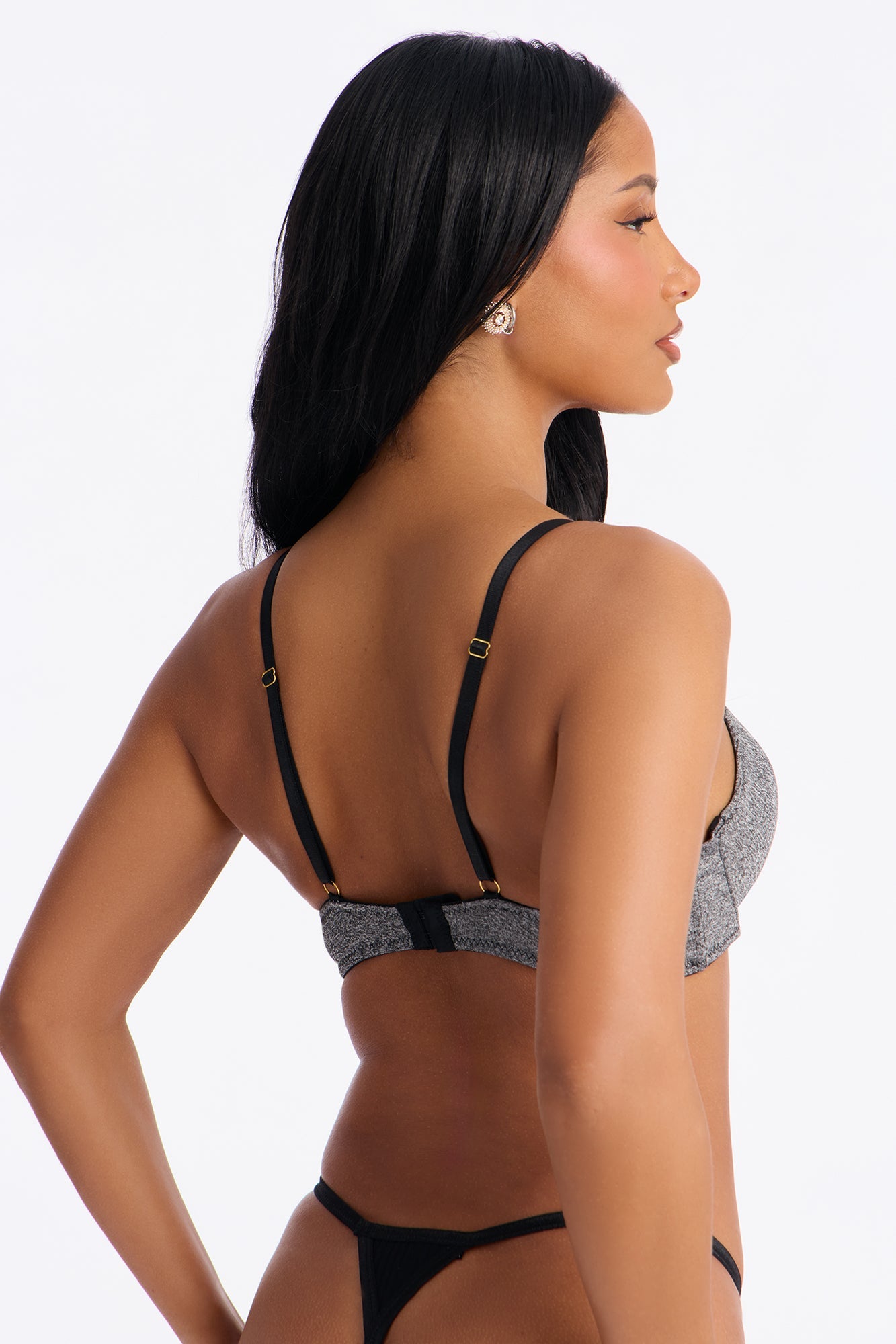 Your Favorite Push Up T-Shirt Bra - Charcoal