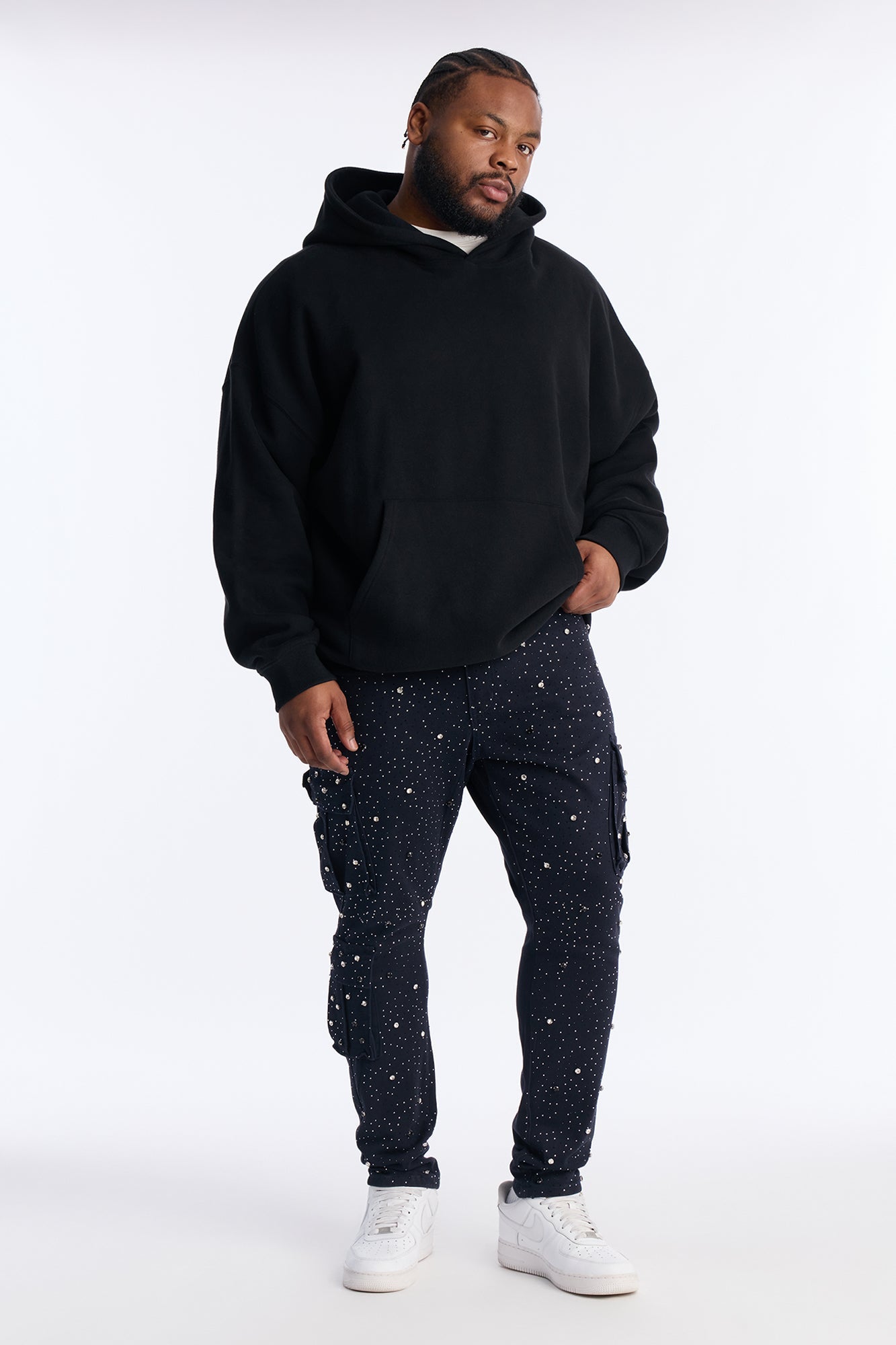 Skinny Prosperity Drip Embellished Pant - Blue