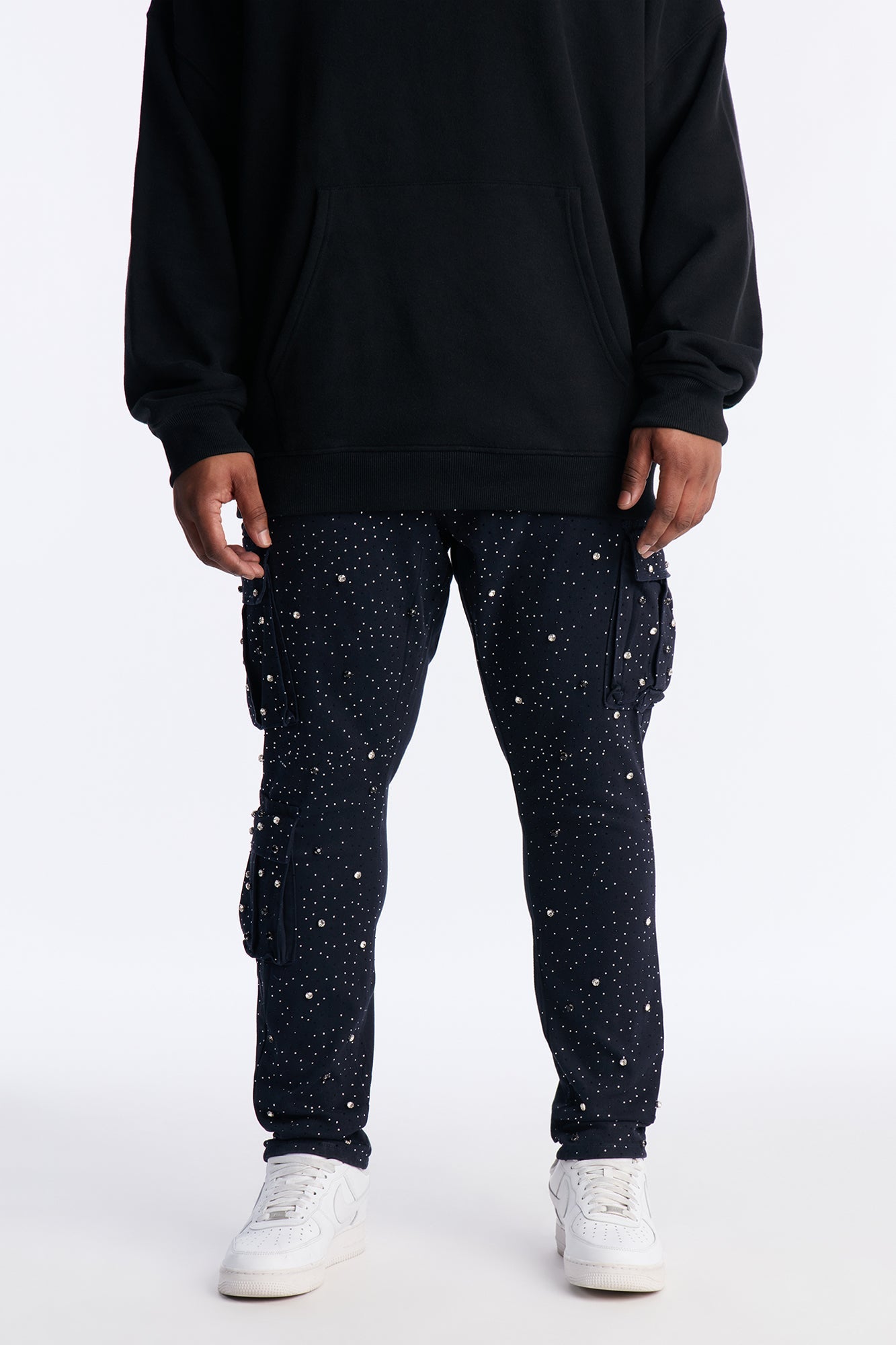 Skinny Prosperity Drip Embellished Pant - Blue