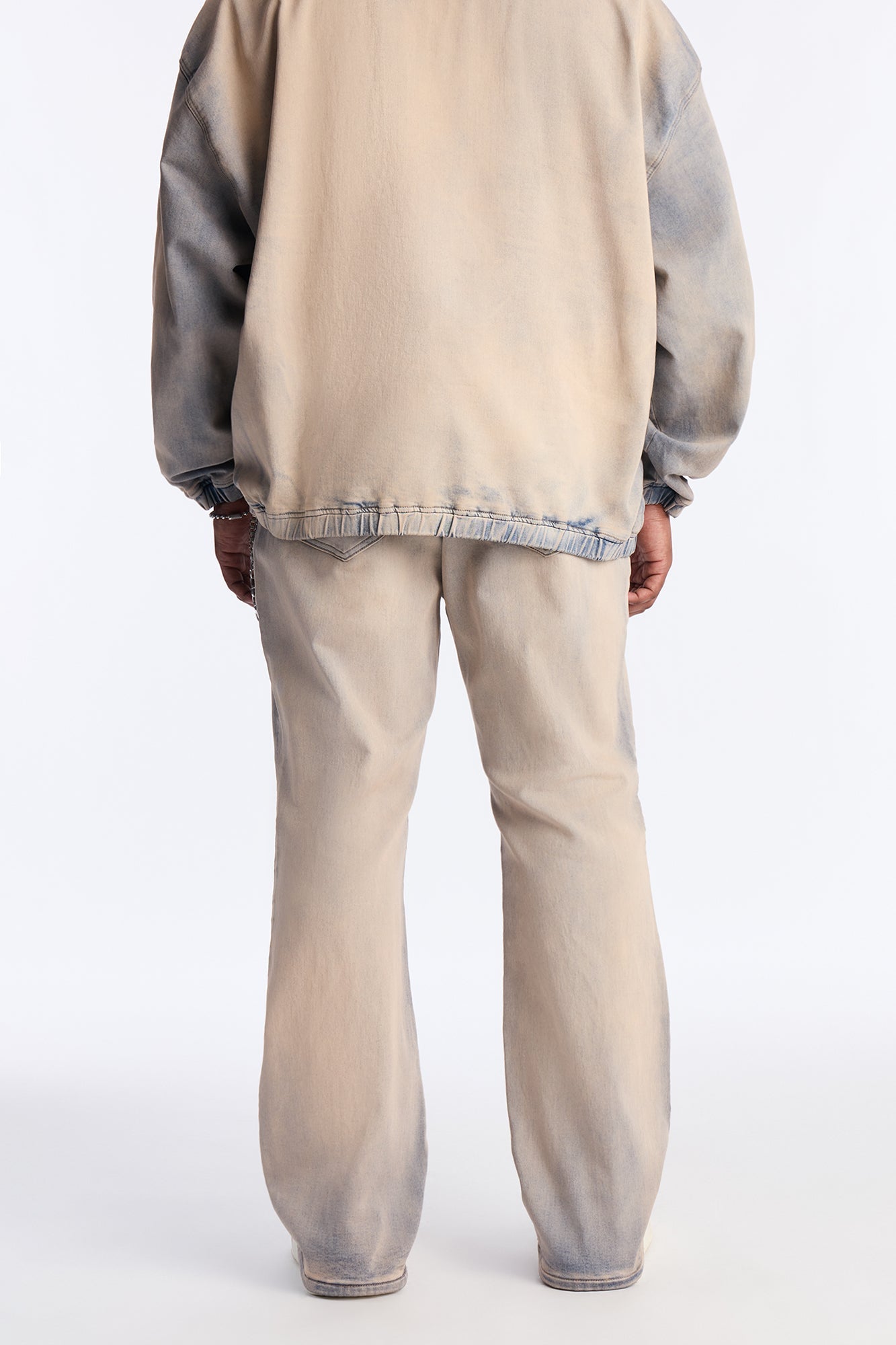 Stacked Skinny Flare Sun Damage Nova Stretch Jean - Vintage Wash
