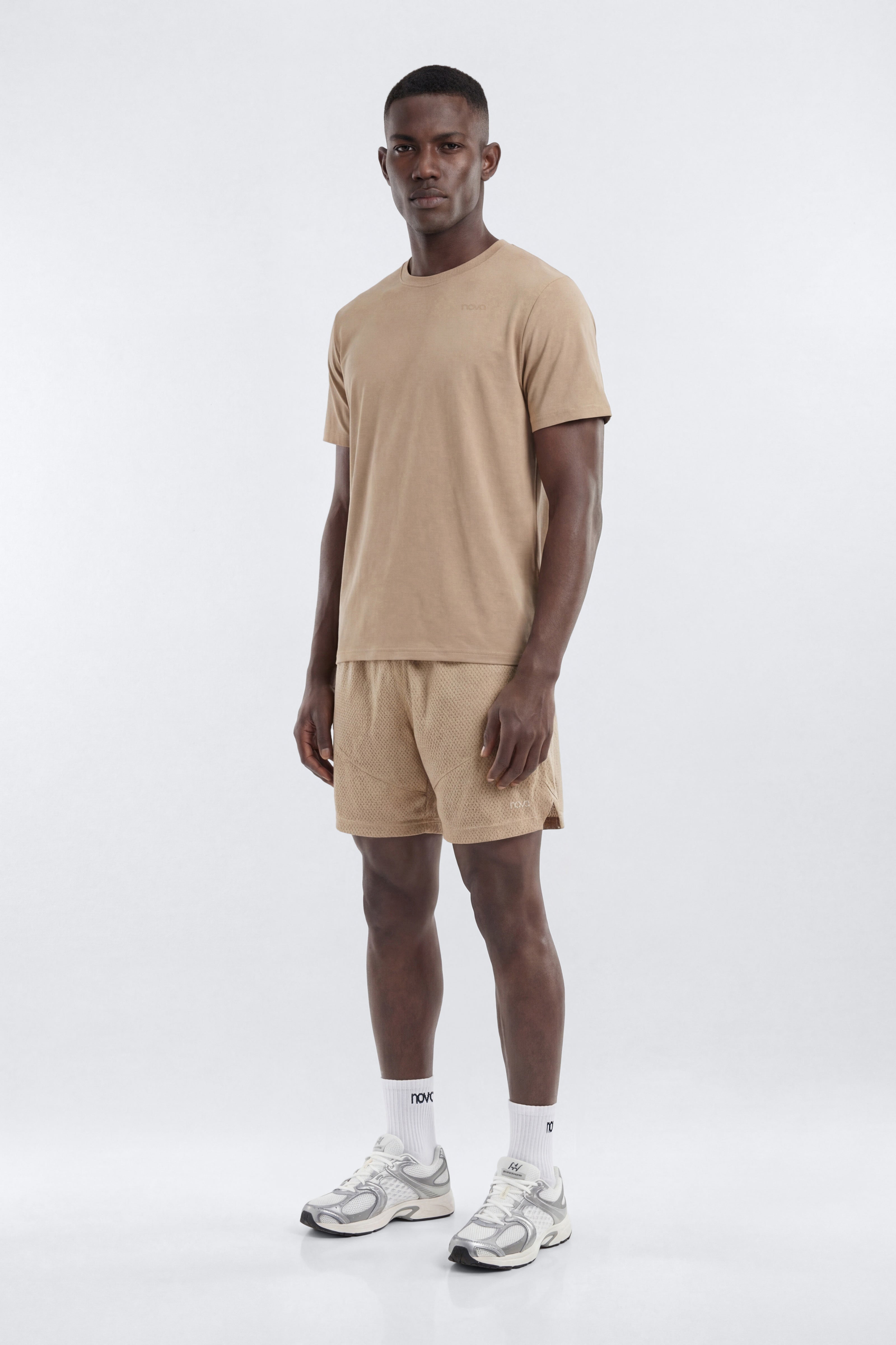 DryCore™ Crew Neck Active T-Shirt - Taupe