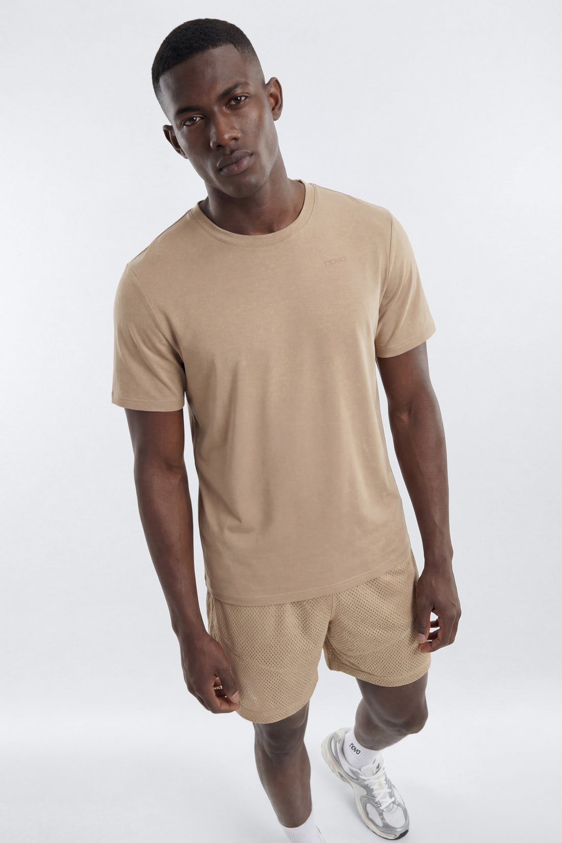 DryCore™ Crew Neck Active T-Shirt - Taupe