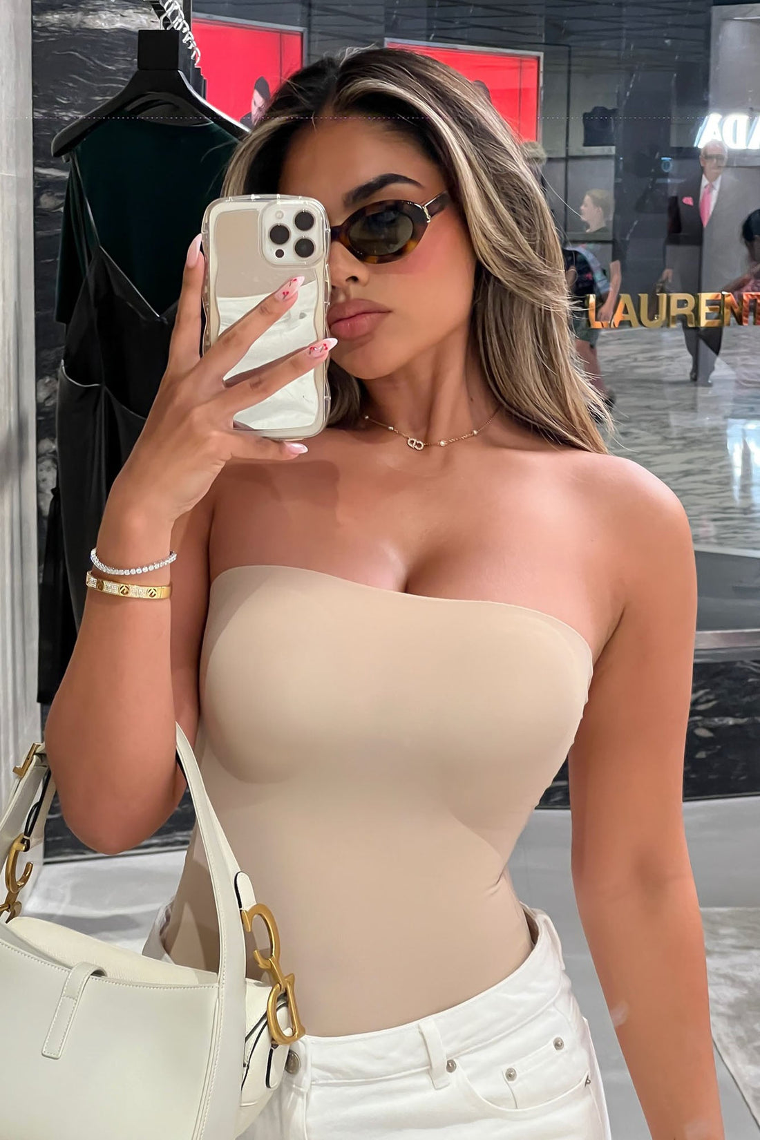 Feeling My Curves Shapewear Strapless Bodysuit - Nude