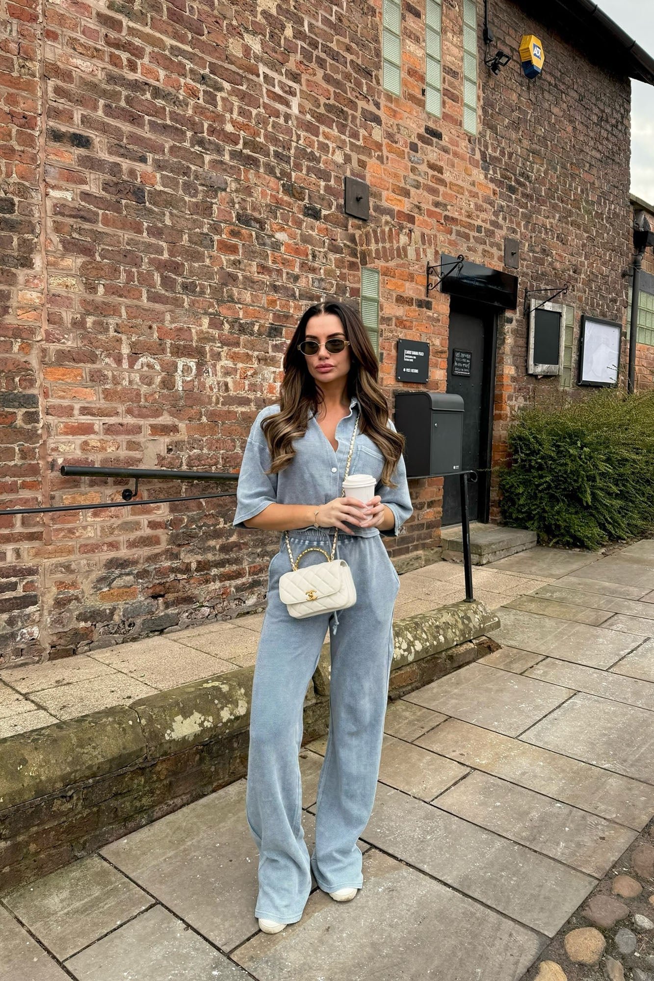 Tanya Cozy Thermal Pant Set - Blue