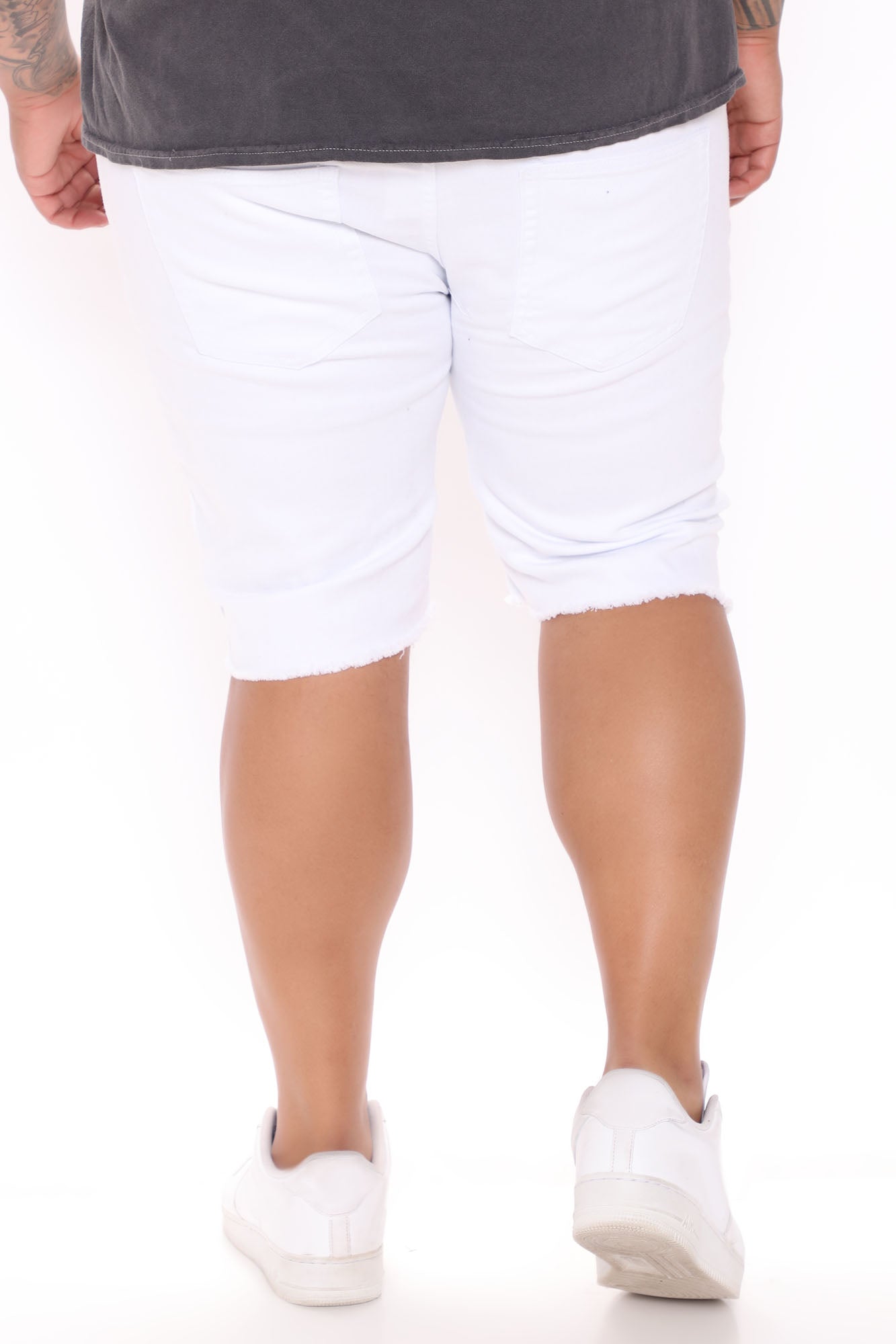 Earl Denim Shorts - White