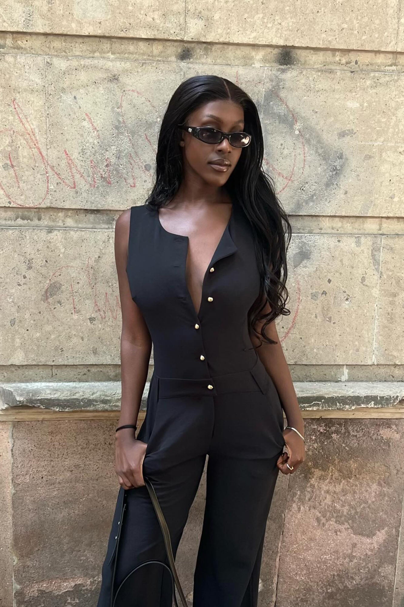On Call Jumpsuit - Black