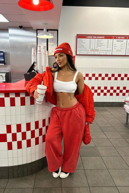 Rested Lounge Pullover - Red
