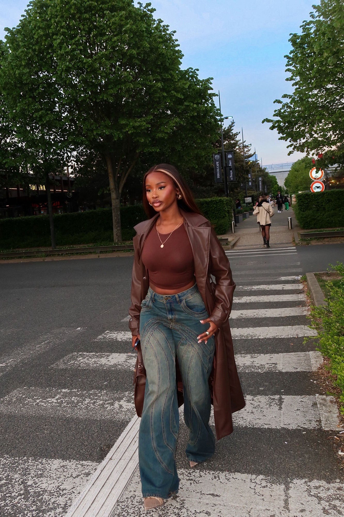 Copenhagen Non Stretch Tinted Wide Leg Jean - Dark Wash