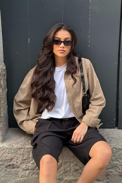 Joelle Barn Jacket - Taupe