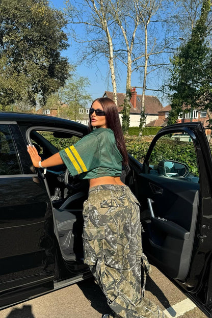 Level You Up Tree Camo Cargo Pant - Olive/combo