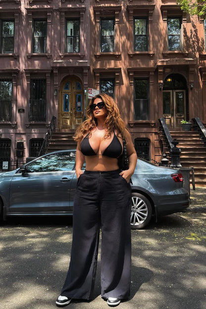 My Moment Wide Leg Pant - Black
