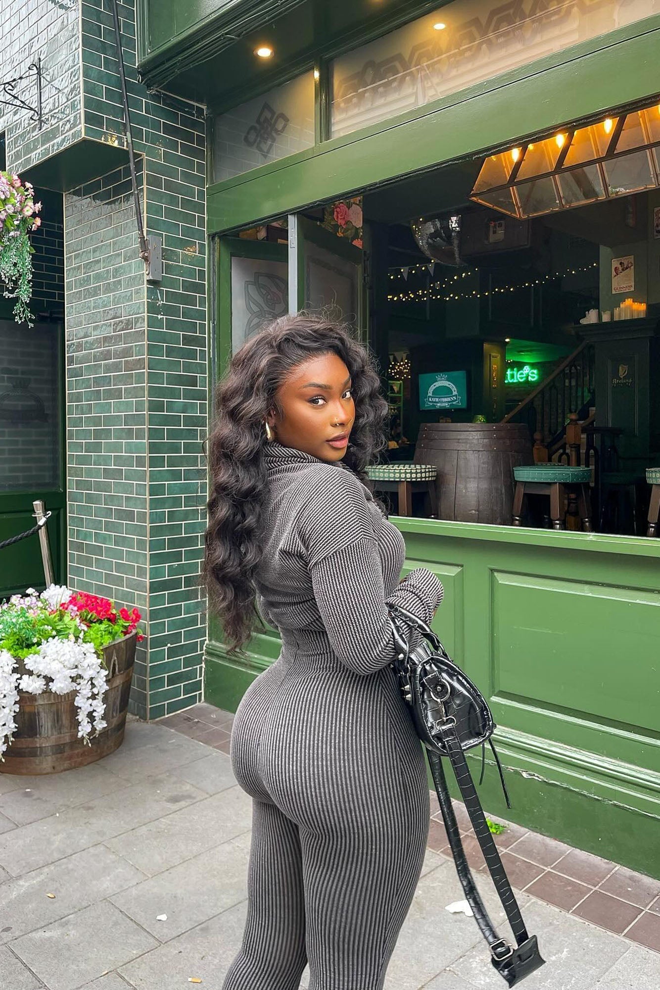 Thinking It Over 2 Piece Jumpsuit Set - Charcoal