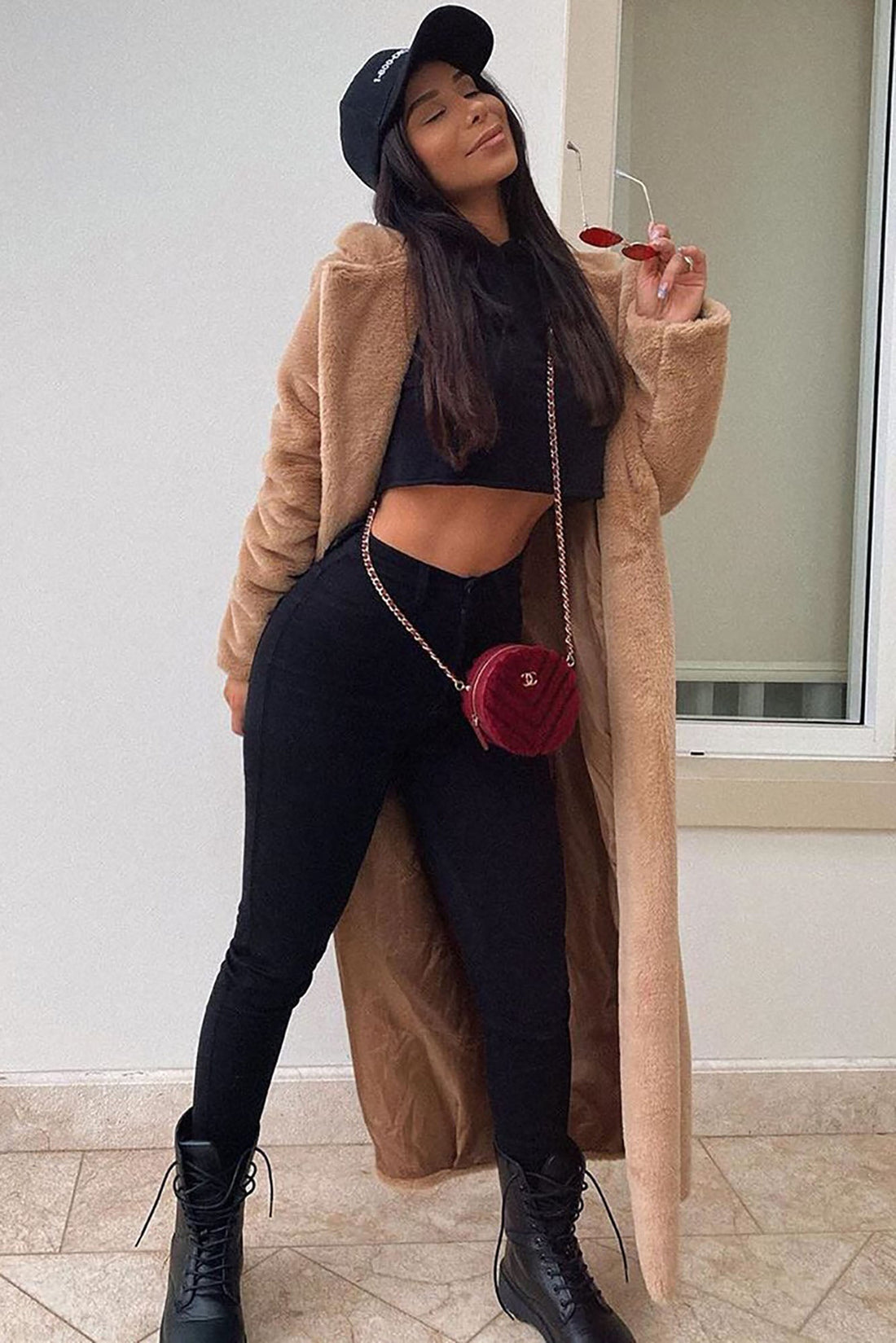 Classic High Waist Skinny Jeans - Black