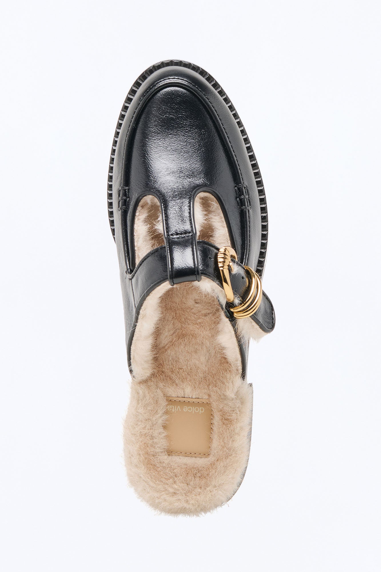 Dolce Vita Harlah Leather Flats - Black