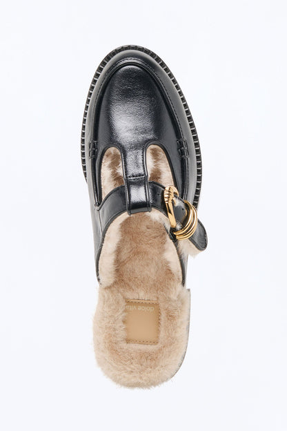 Dolce Vita Harlah Leather Flats - Black