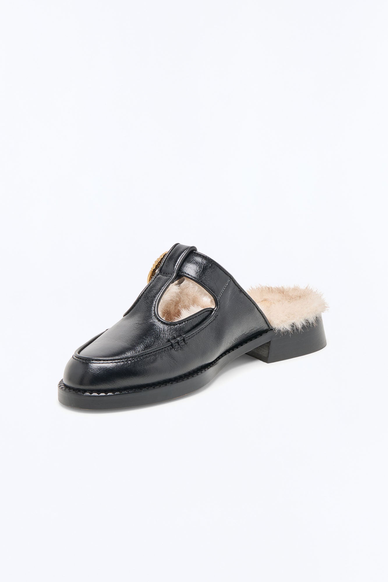 Dolce Vita Harlah Leather Flats - Black