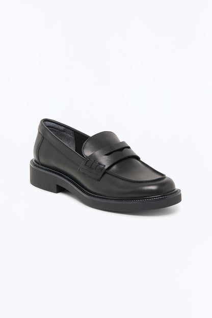 Dolce Vita Tiggy Crinkle Patent Loafers - Black