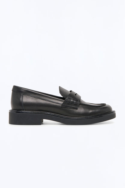 Dolce Vita Tiggy Crinkle Patent Loafers - Black