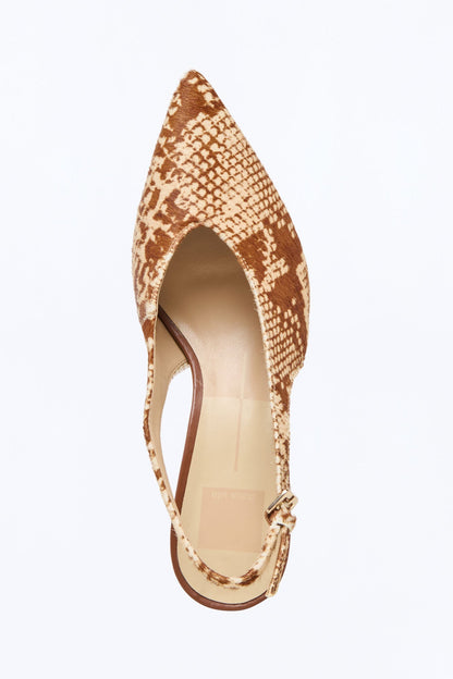 Dolce Vita Alenna Calf Hair Heels - Brown Combo
