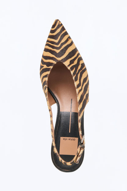 Dolce Vita Alenna Calf Hair Heels - Tan/Multi