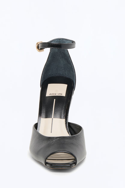 Dolce Vita Serlo Peep Toe Heels - Black