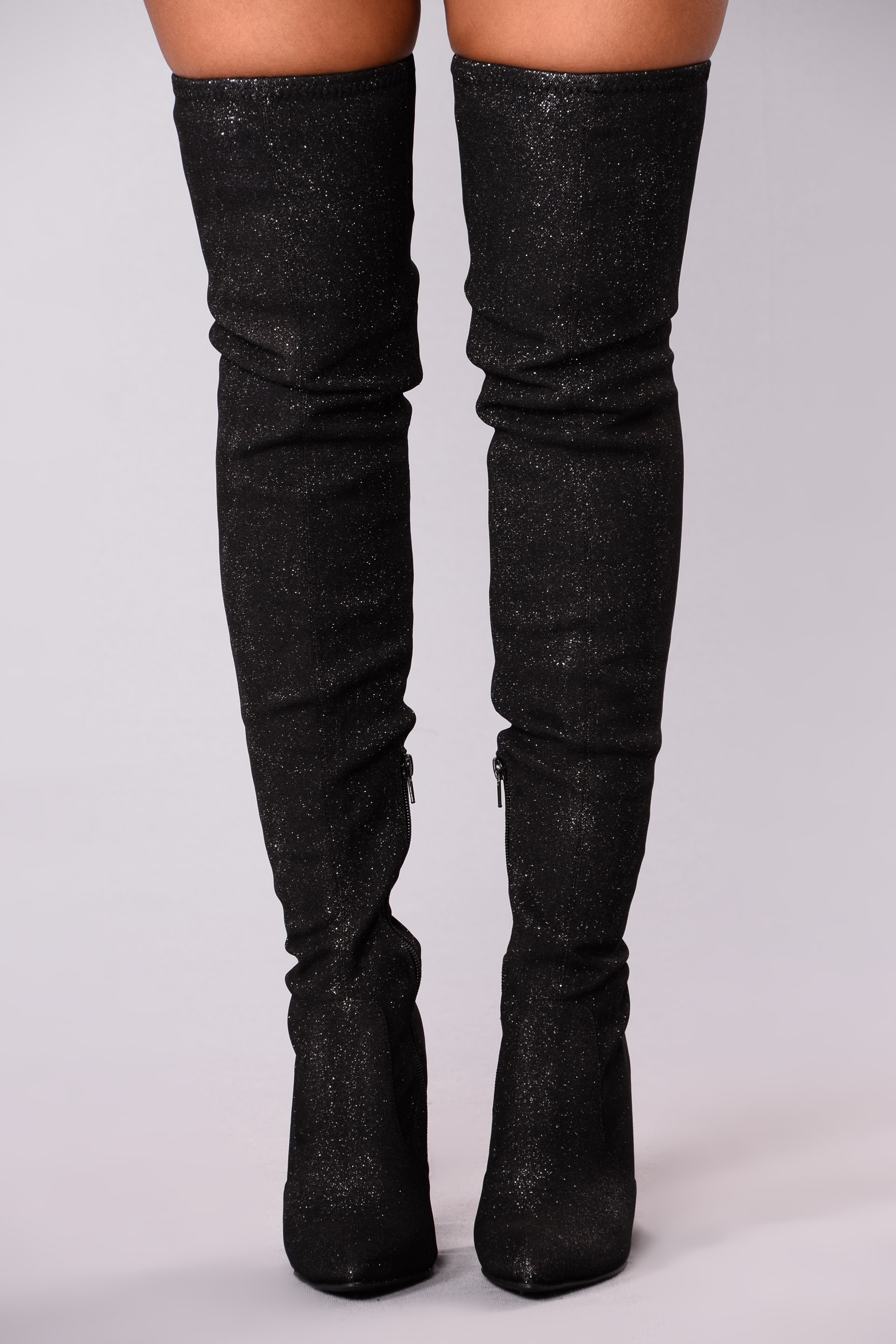 Out Of This World Over The Knee Boot - Black