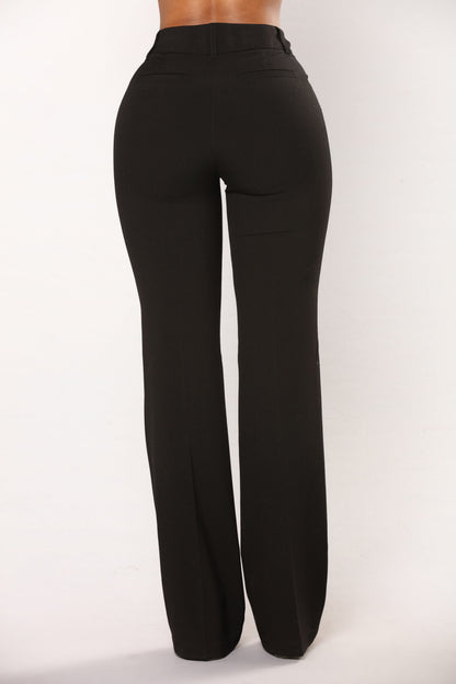 Tasha Dressy High Rise Pants - Black