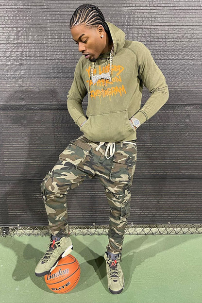 Hunter Slim Cargo Pants - Camouflage