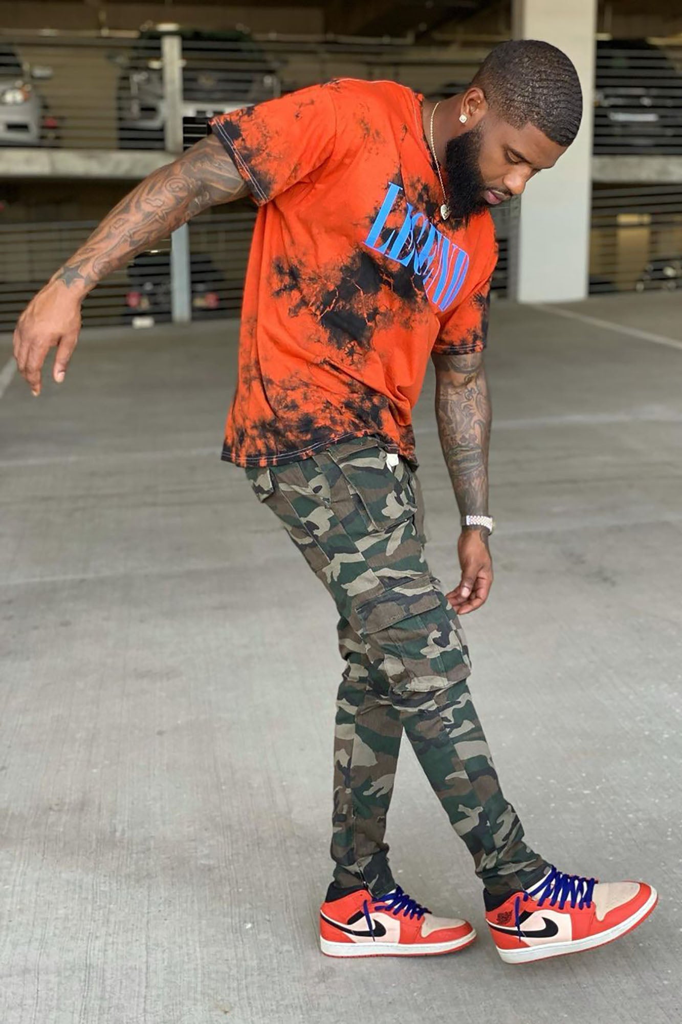 Hunter Slim Cargo Pants - Camouflage