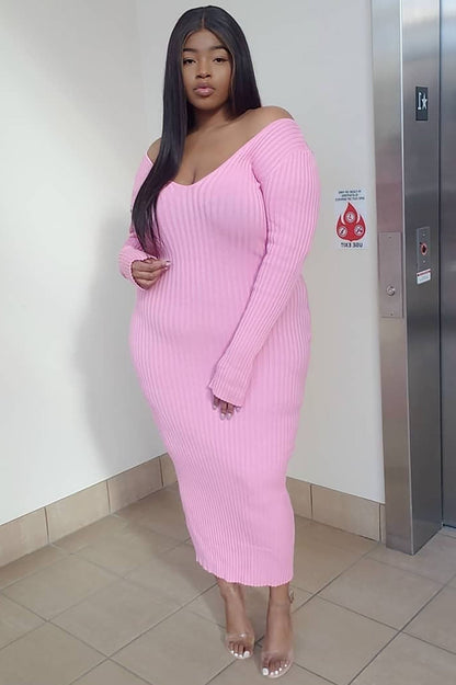 Kallan Knit Dress - Pink